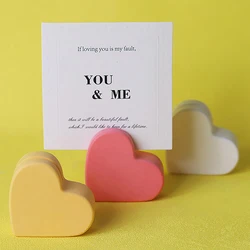 Creative Card Holder Silicone Mold DIY Heart Card Clip Making Plaster Epoxy Resin Concrete Casting Molds Office Desktop Decor