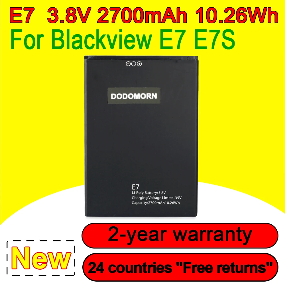 New 2700mAh Battery For Blackview E7 E7S Pro Smart Replacement Mobile Phone In Stock With Tracking Number