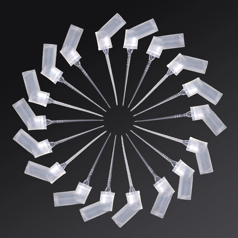 

10/5pcs Dental Endo Irrigation Needle Tip Elbow Double Side Hole Endo Syringe Root Canal Washing Needle Tip Dia 0.3mm