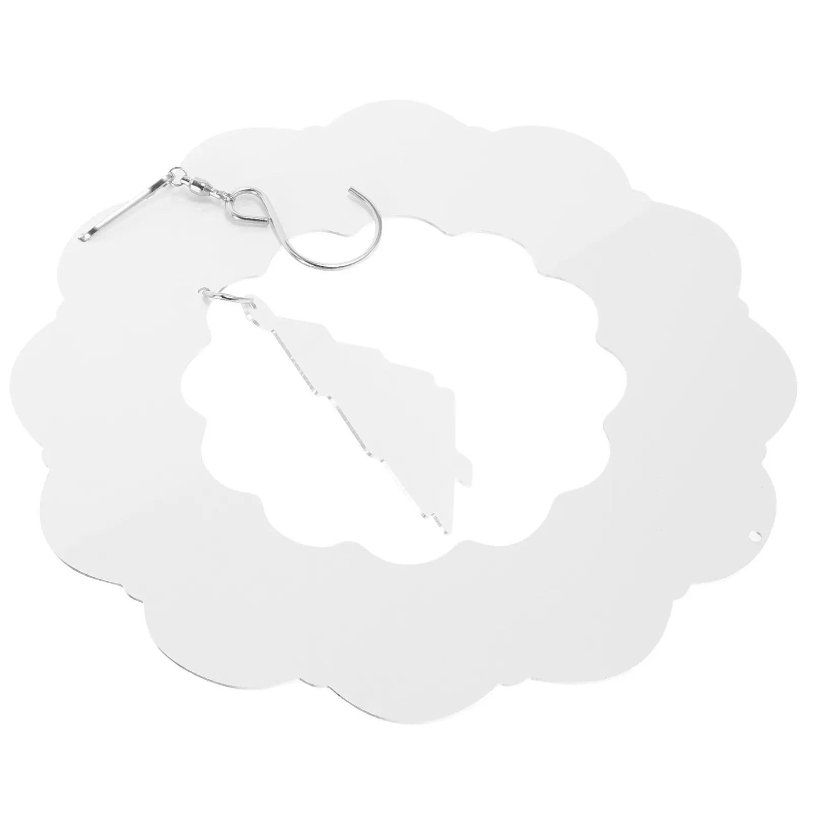 Blank Sublimation Christmas Tree Wind Spinner Aluminum Hanging Decoration DIY Sublimation Spinners Wind Spinner Yard Hanging