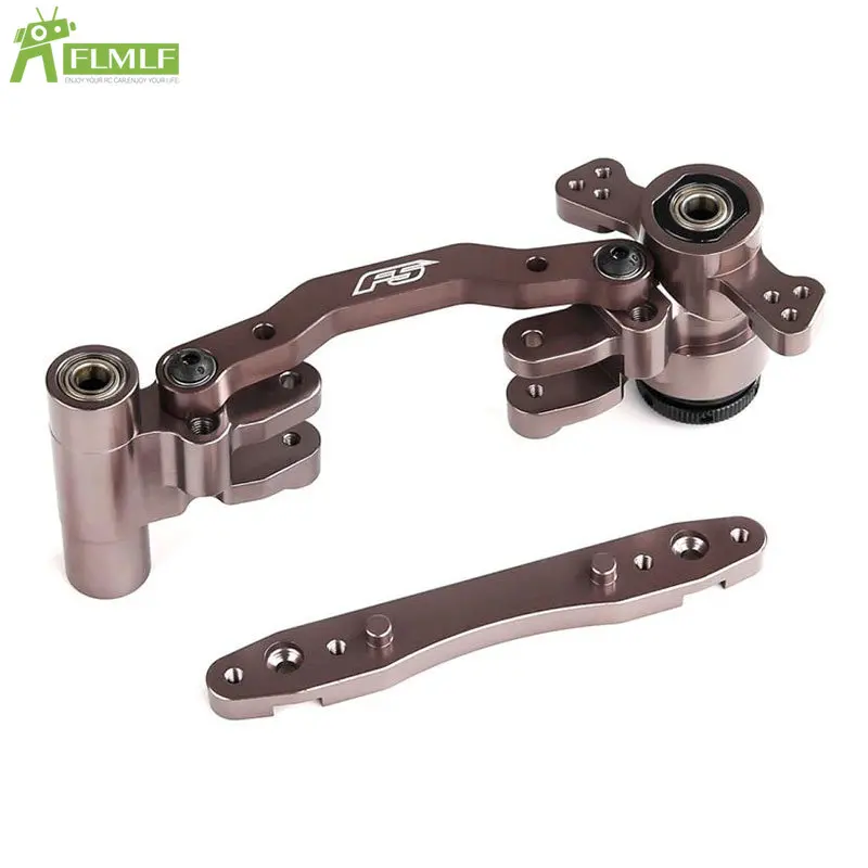 

Alloy CNC Steering Assembly Set with Hub Carrier / Base /8mm Thick Steering Arm Kit for 1/5 Rofun Rovan F5 MCD XS-5 Rc Car Parts