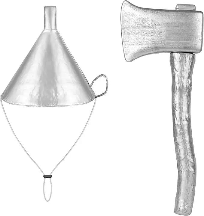 Tin Man Costume Accessories Set 4