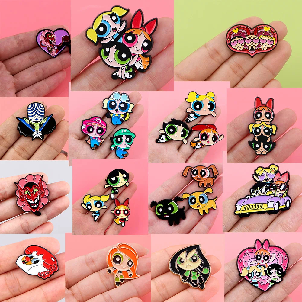 Broches esmaltados de película de TV de dibujos animados para mujer y hombre, mochila, bolsos, insignia, joyería de solapa a la moda, regalos de cumpleaños para niños y amigos