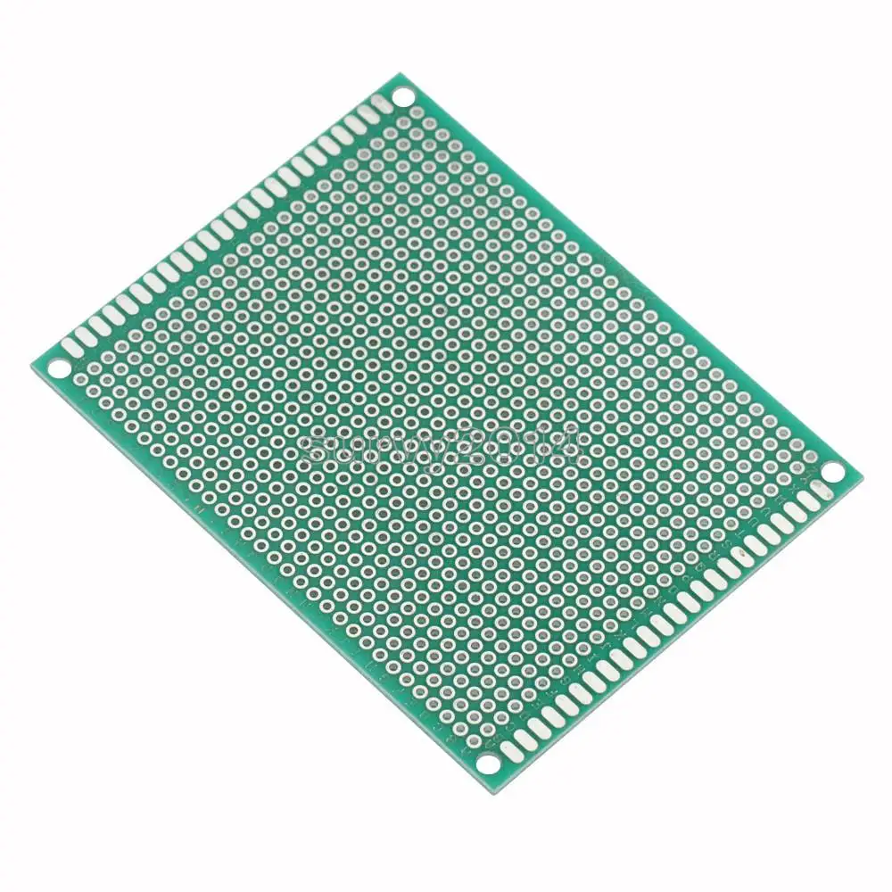 7x9 cm PROTOTYP PCB 7*9cm panel doppel beschichtung/verzinnen PCB Universal Board doppelseitige PCB 2,54 MM bord Grün