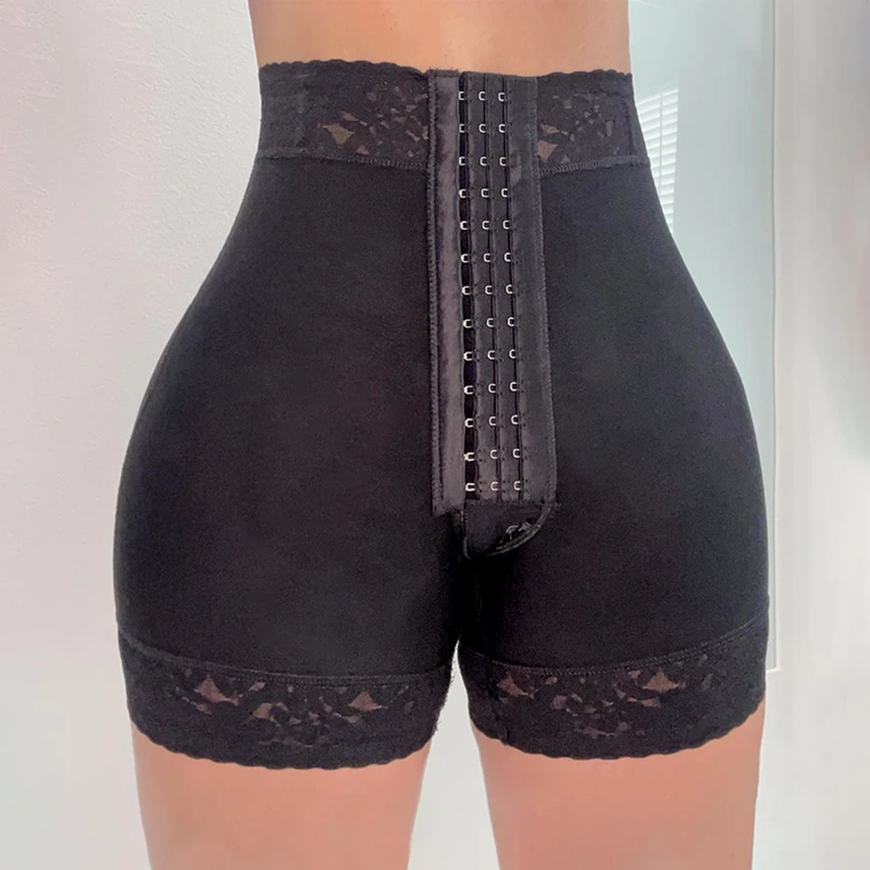 Lace Shaper Slimming Shorts Double Compression Butt Lifter Shorts Tummy Control Sheath Slimming Flat Stomach Modeling Belt