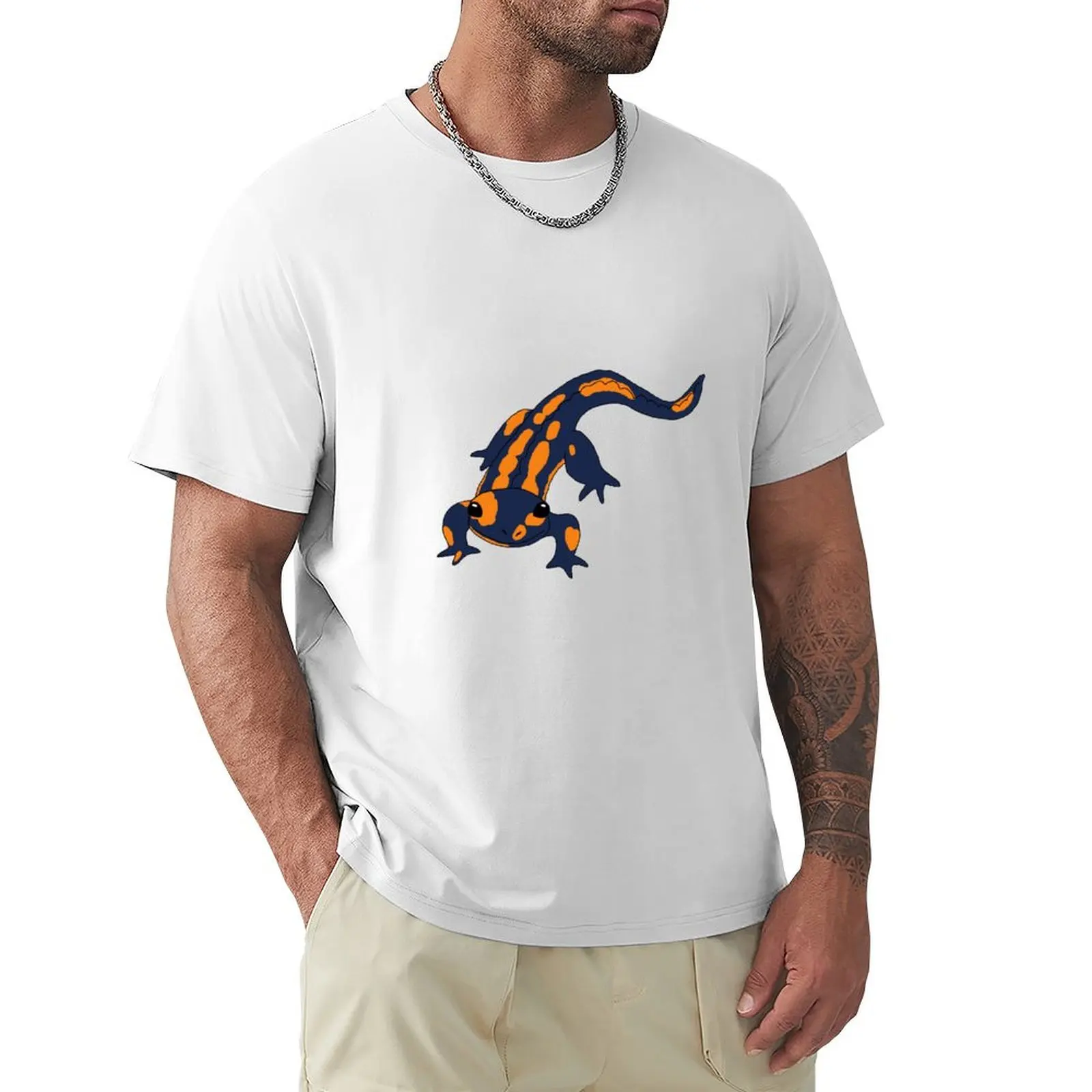 Salamander T-shirt graphics funnys Men's t-shirts