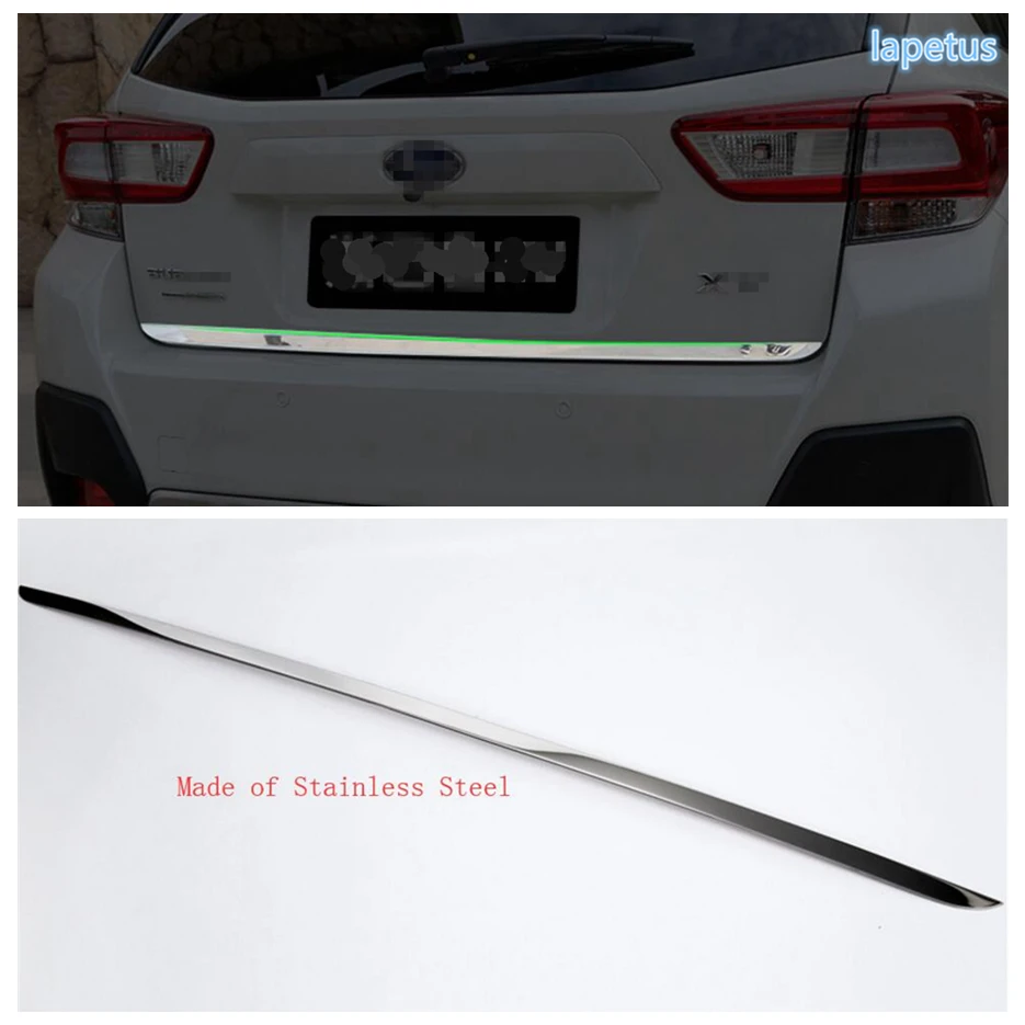 Trunk Lid Tailgate Door Strip Accent Garnish Styling Rear Tail Gate Cover Trim For Subaru XV Crosstrek 2017 - 2021 Accessories