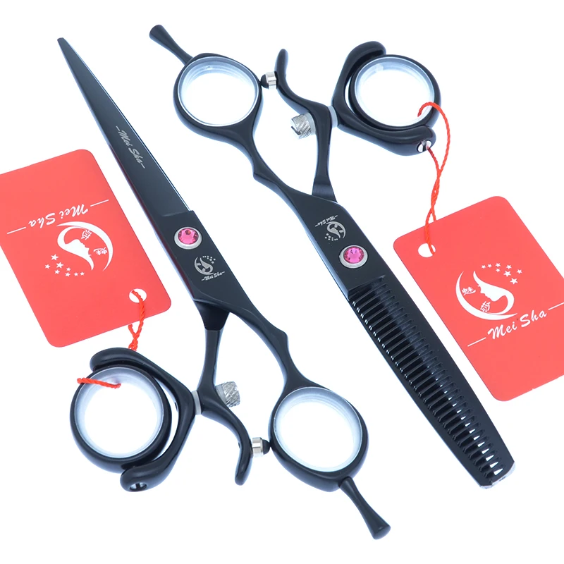 

Meisha 6 inch Barbershop Hair Beauty Shears Professional Salon Cutting Thinning Scissors Swivel Thumb Hairdressing Shears A0121A