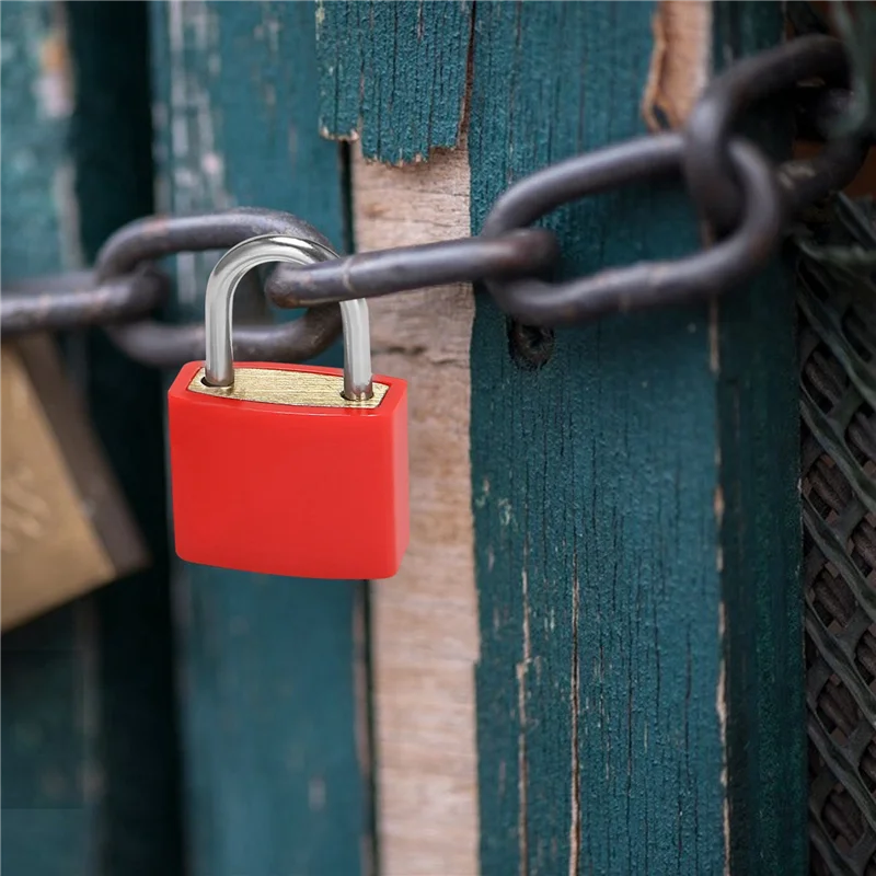 

8 Pack Locks Small Padlock With Key Luggage Gym Locker Lock Mini Colorful Padlock For Outdoor School Home