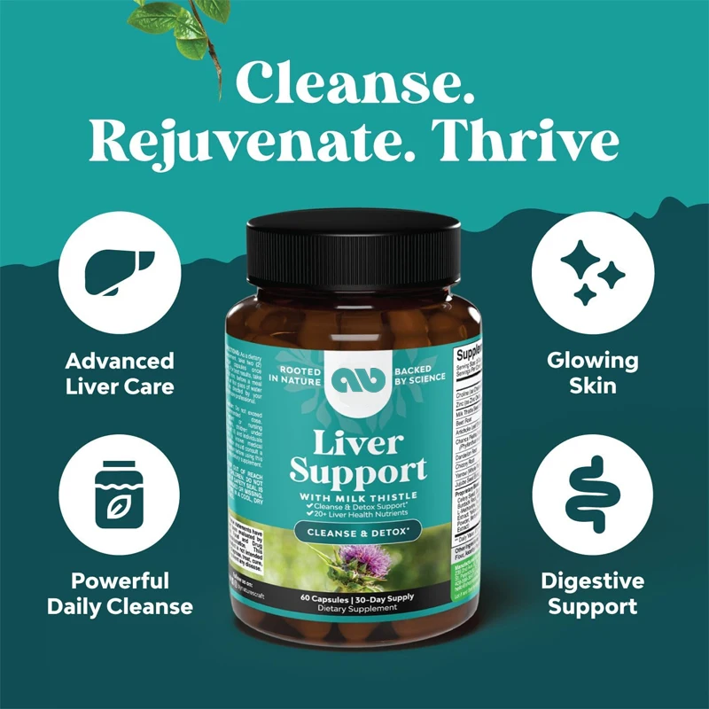 

Liver Cleanse Detoxification and Repair Complex - Herbal Liver Support Supplement - Milk Thistle Liver Detoxification Supplement