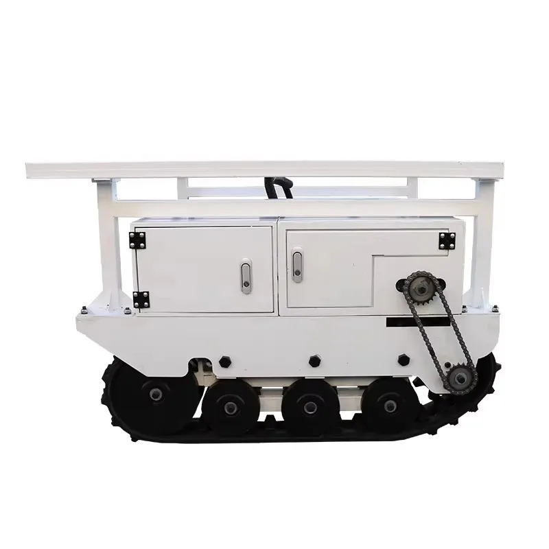 【Popular】 Factory Direct Sales Gantry Crawler Chassis Electric Remote Control Transport Vehicle Rubber Crawler Chassis Can Be Cu