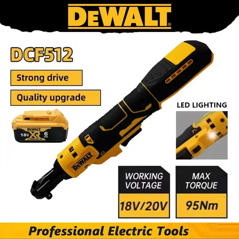 

Аккумуляторный угловой гайковерт DEWALT DCF512 10/13 мм, бесщеточный, с LED-подсветкой, 20В, с регулируемой скоростью, для домашнего использования