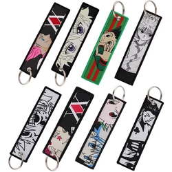 Cool Hunter Anime Men Women Keychain for Cars Cool Key Tags Key Fobs Holder Decorative Key Ring Accessories Gifts