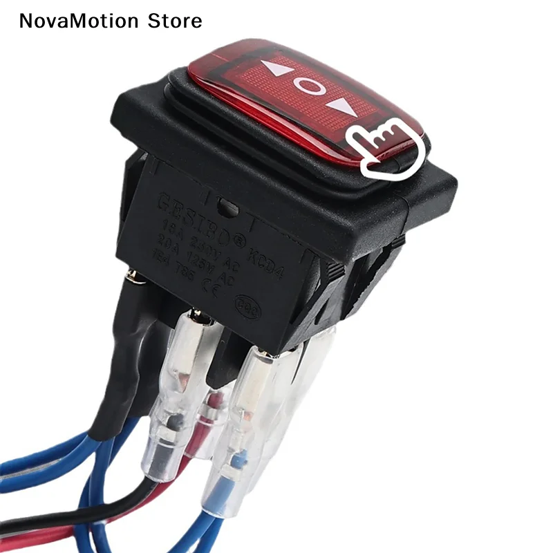 [NM]Reverse Switch Waterproof Toggle Switch With Wire 6-pin 3-speed Self Resetting Motor Switch Durable Power Supply[NM]
