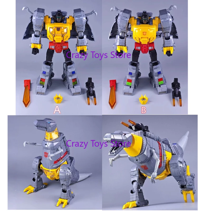 Em estoque brinquedos deformados mp08 grimlock MP-08 versão animada ampliada ko versão figura de ação brinquedo coleção presente