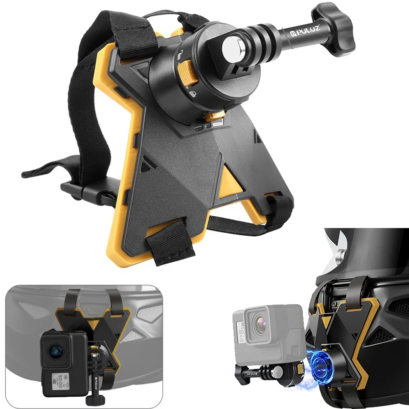 Magnetic Quick Release Motorcycle Helmet Chin Strap Mount Holder for Gopro Hero 13 12 11 10 9 Insta 360 X4 X3 DJI OSMO Cameras