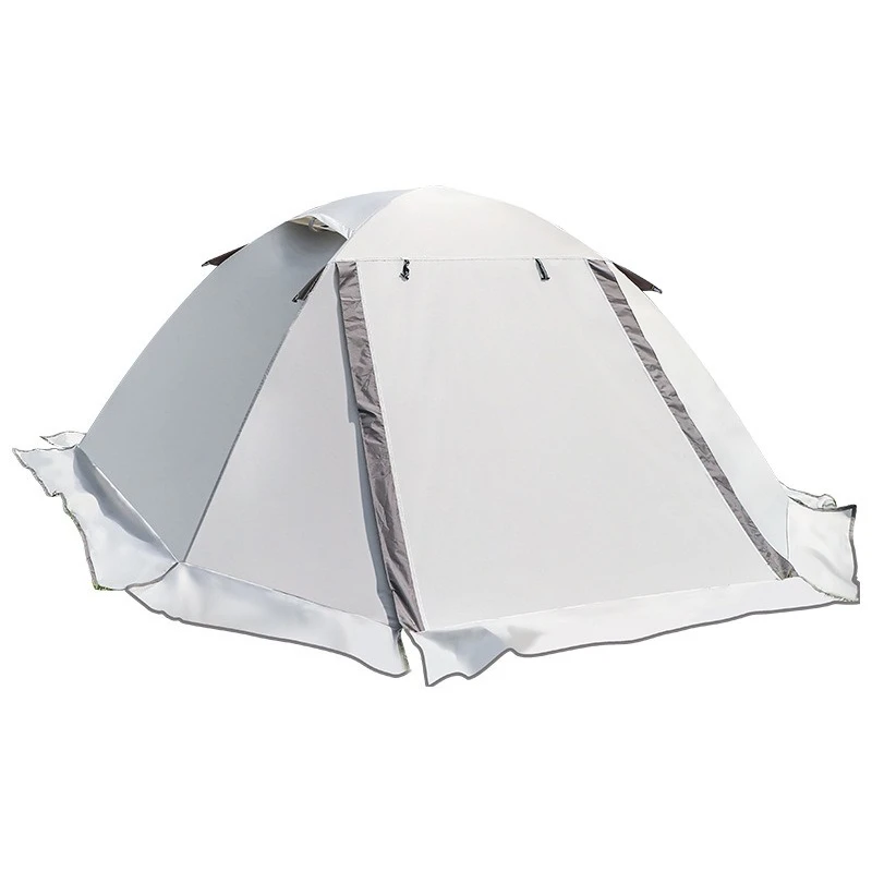 

Outdoor double-layer hiking tent aluminum pole professional windproof and rainproof field camping mountaineering tent