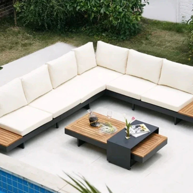 Modern Sofa Complete Outdoor Garden Lounge Balcony Furniture Patio 1-person Bed Set Sectional Street Living Room Sofas Loveseat