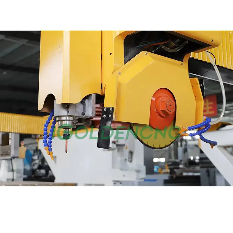 Exclusive Quartz Sink Making 5 Axis CNC Stone Bridge Saw Granite Cutting Hine With Camera