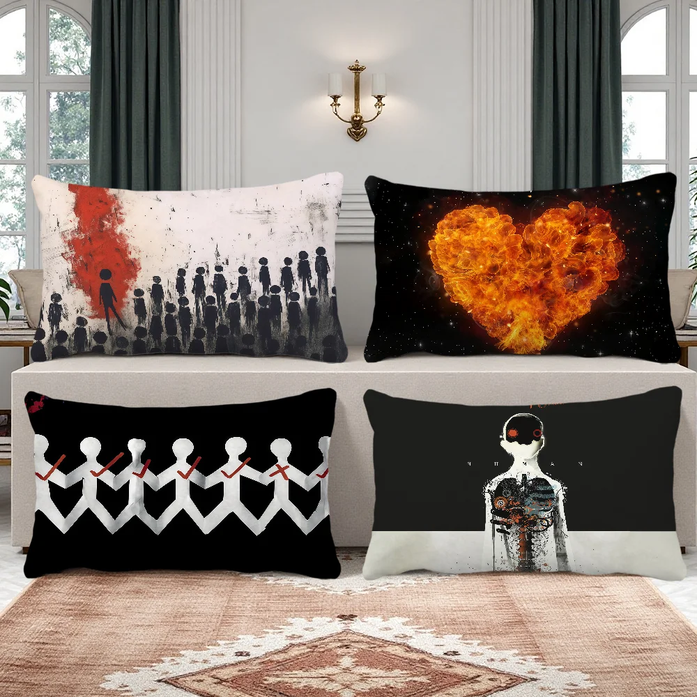 Band Alienation Cushion Cover Rectangle Pillow T-Three Days Case Printing Bedside Sofa Room G-Grace Home Decoration Pillowcase