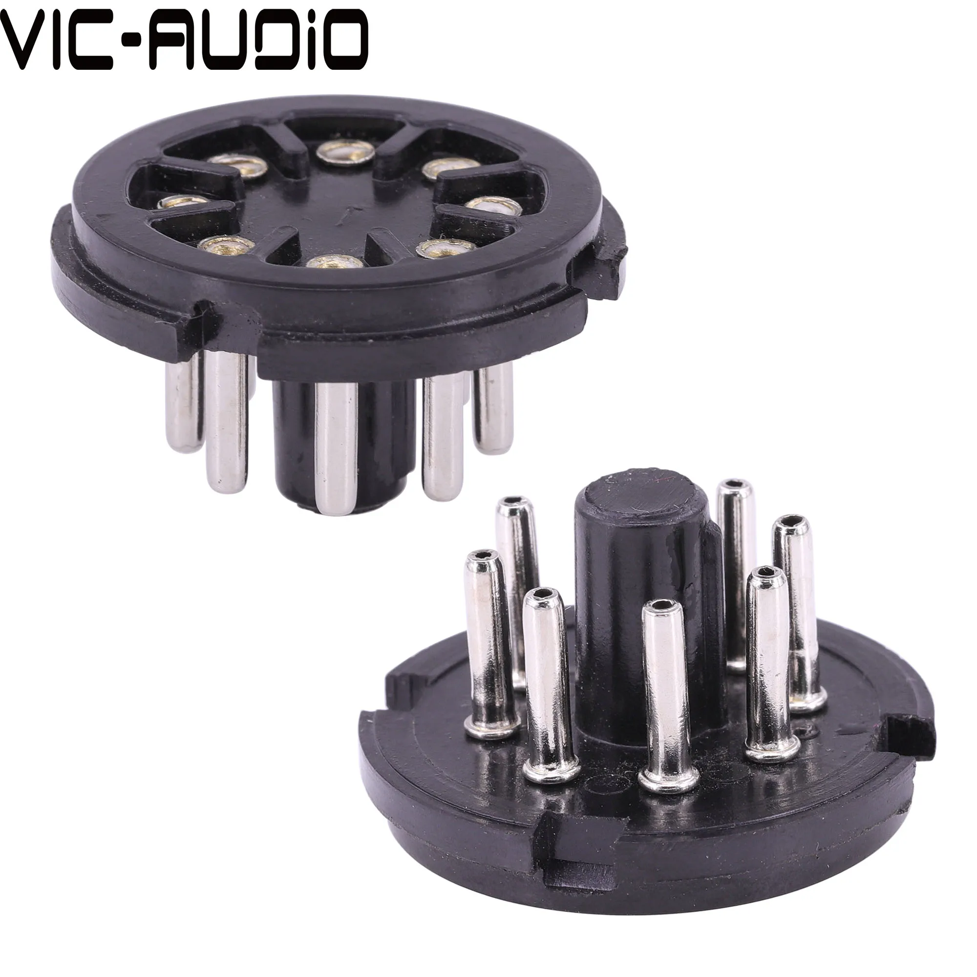 10PCS 8PIN Tube Socket Valve Tube Base Bakelite S8AEH For KT66 KT88 EL34 6SN7 6SL7 6V6 6L6 Vacuum tube Amplifier Audio HiFi