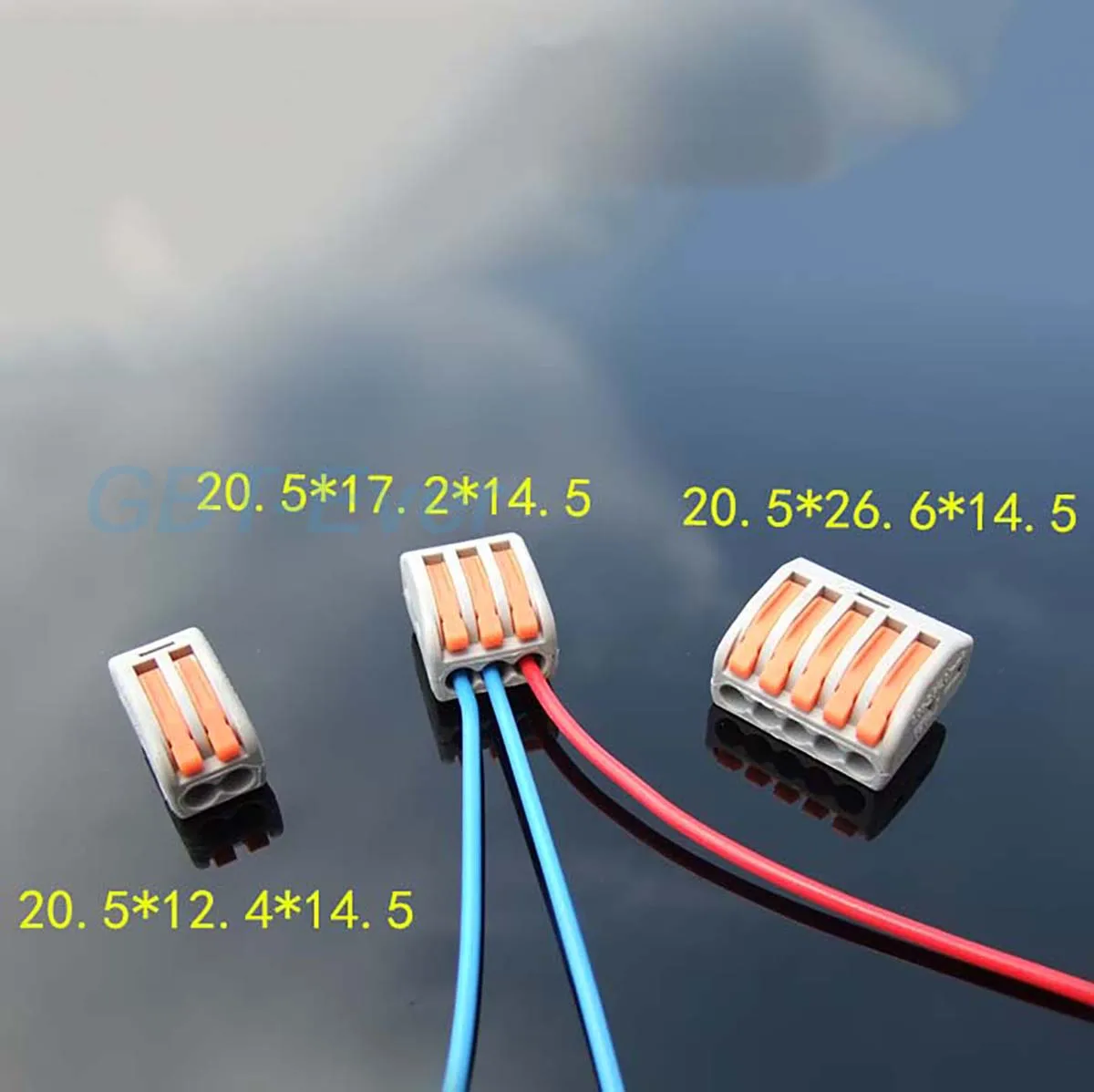 5Pcs 1 in Multiple out  Quick Wire Connectors Combined Butt Parallel Splitter plug-in Terminals with Lever for Junction Box