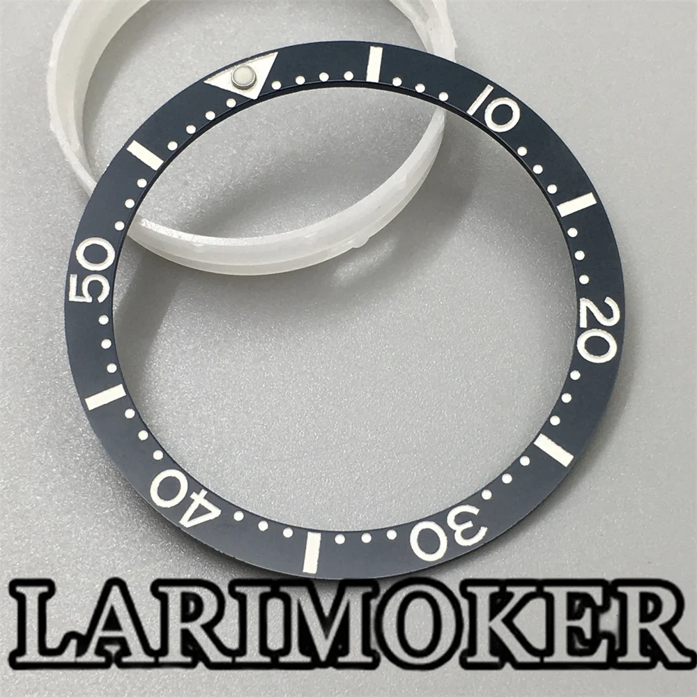 LARIMOKER 39.3mm Ceramics Bezel Automatic Men Watch Case  Bezel Blue Green BlackCeramic Watch Bezel Insert