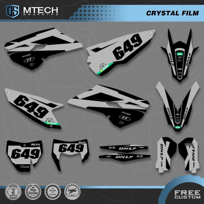 

DSMTECH Customize Graphic Decal Stickers Kit for Husqvarna 2014 2015 TC FC 2014 2015 2016 TE FE 150 250 300 450