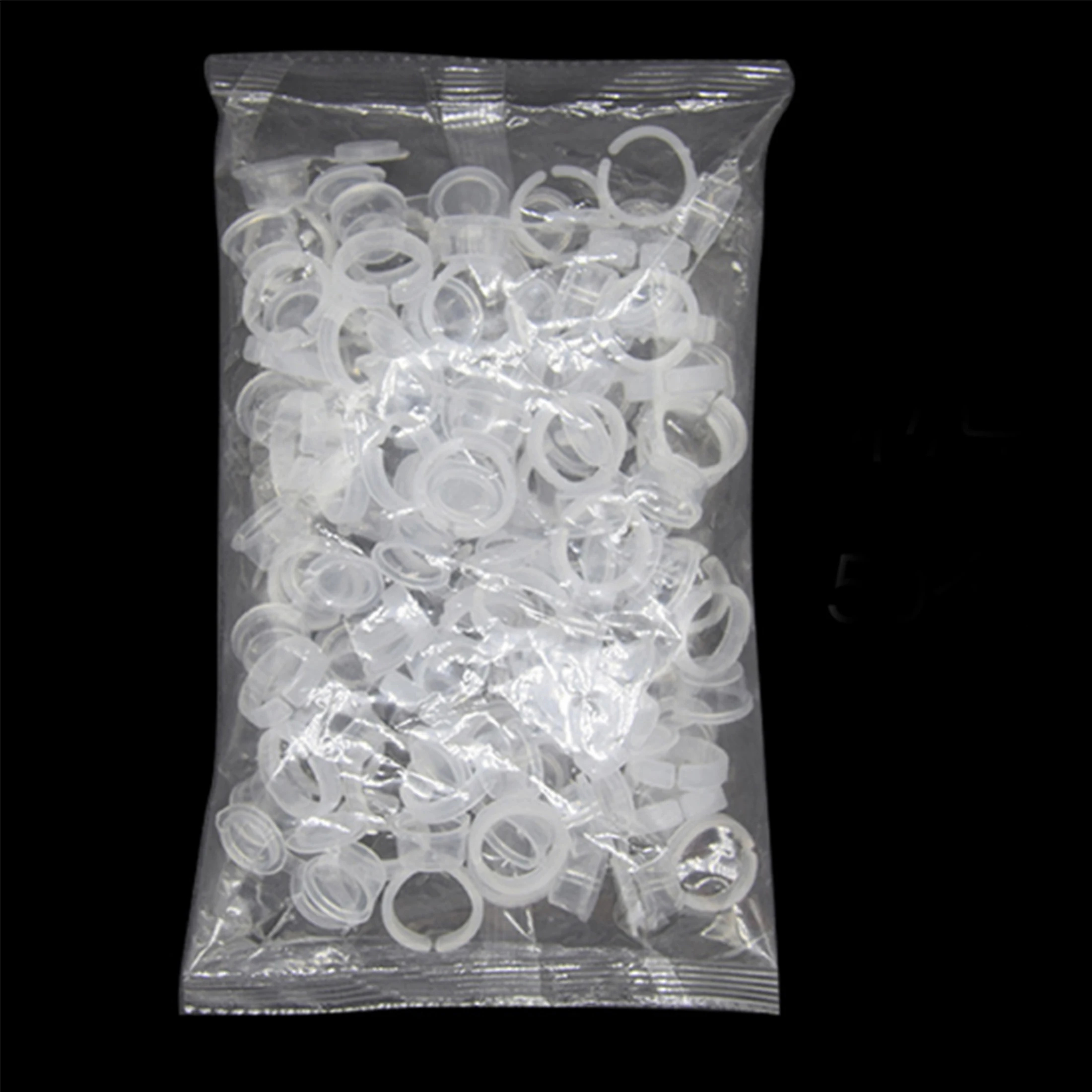 50pcs/Lot Transparent Ink Rings Cups Pigment Rings Container Pigment Ink Cup With Eyelash Extension Nail Art For Microblading Ac