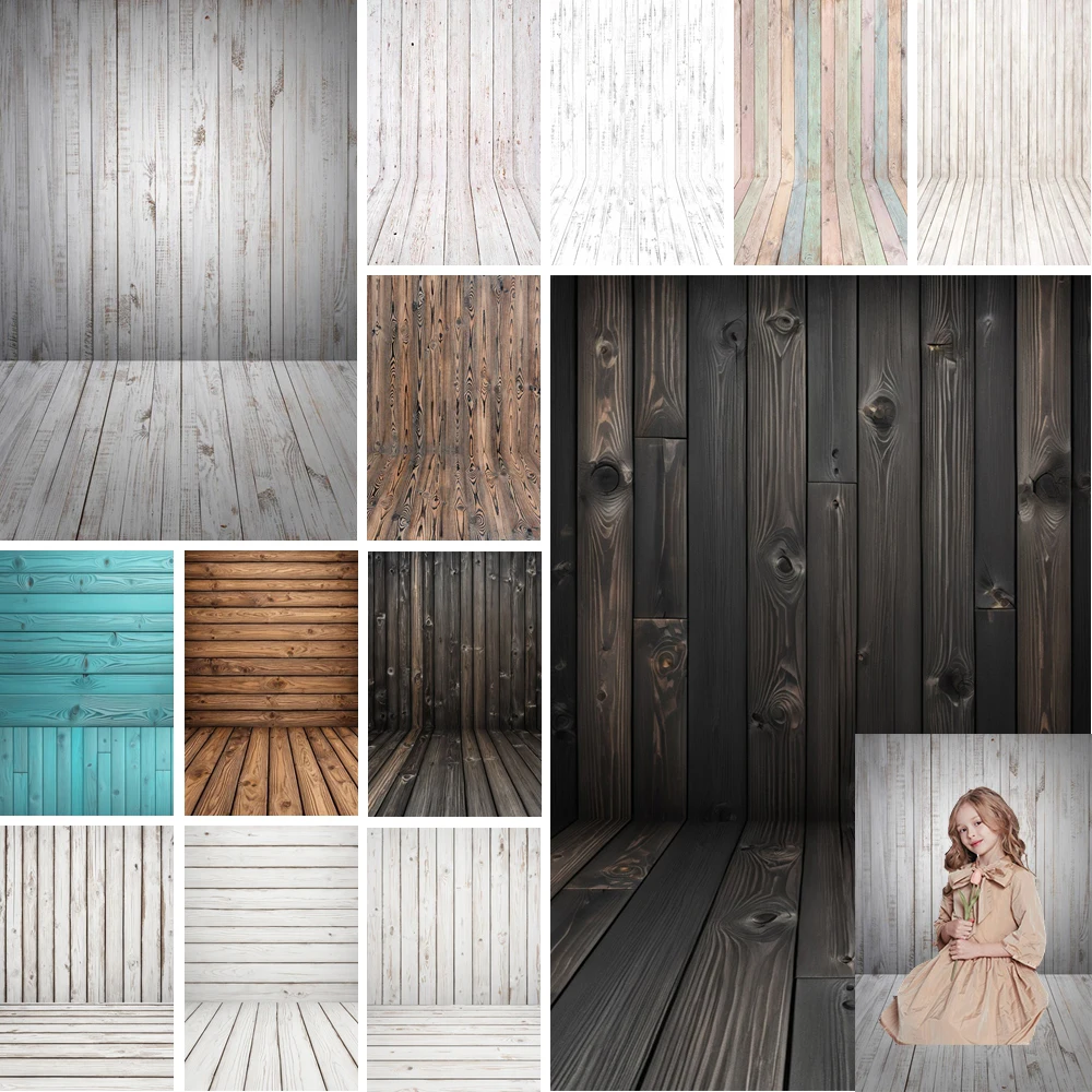 

MOON.QG Wooden Backdrop Baby Birthday Vintage Wood Photo Backdrop Food Photography Background Girl Cake Smash Banner Portrait