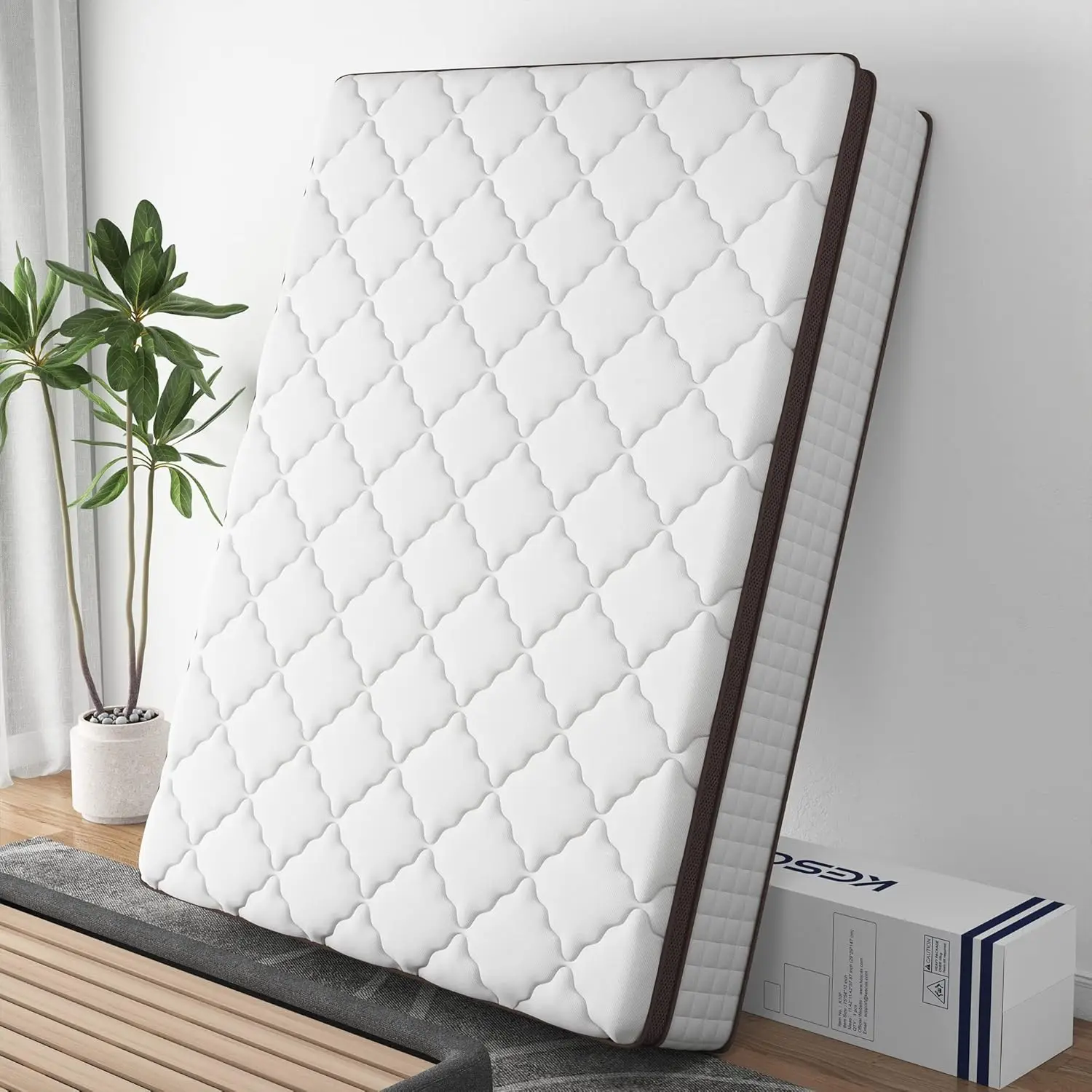 Full Mattress, 12 Inch Hybrid Mattress with Memory Foam & Heavier Coils, Ergonomic Design for Pressure Relief, Medium Firm Feel
