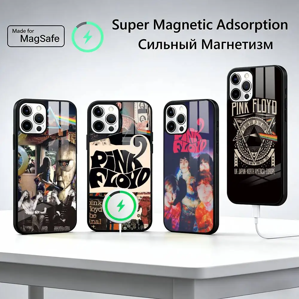 

Rock Band P-Pink-F-Floyds Phone Case For iPhone17,16,15,14,13,12,11 Plus,Pro Magnetic For Magsafe Wireless Charging