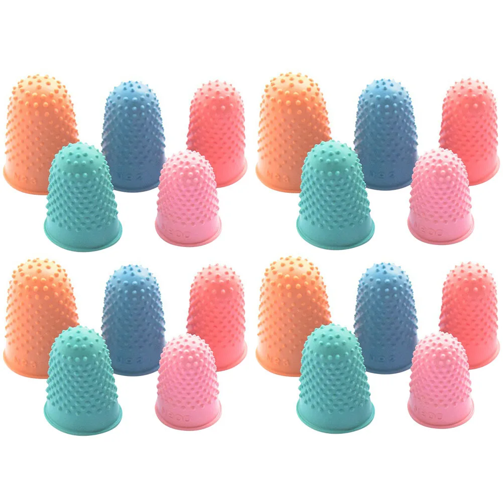 20 قطعة واقيات أصابع سيليكون مريحة صديقة للبيئة أكمام دعم غير قابلة للانزلاق للاستخدام اليومي قبعات أصابع مقاومة للاهتراء #4