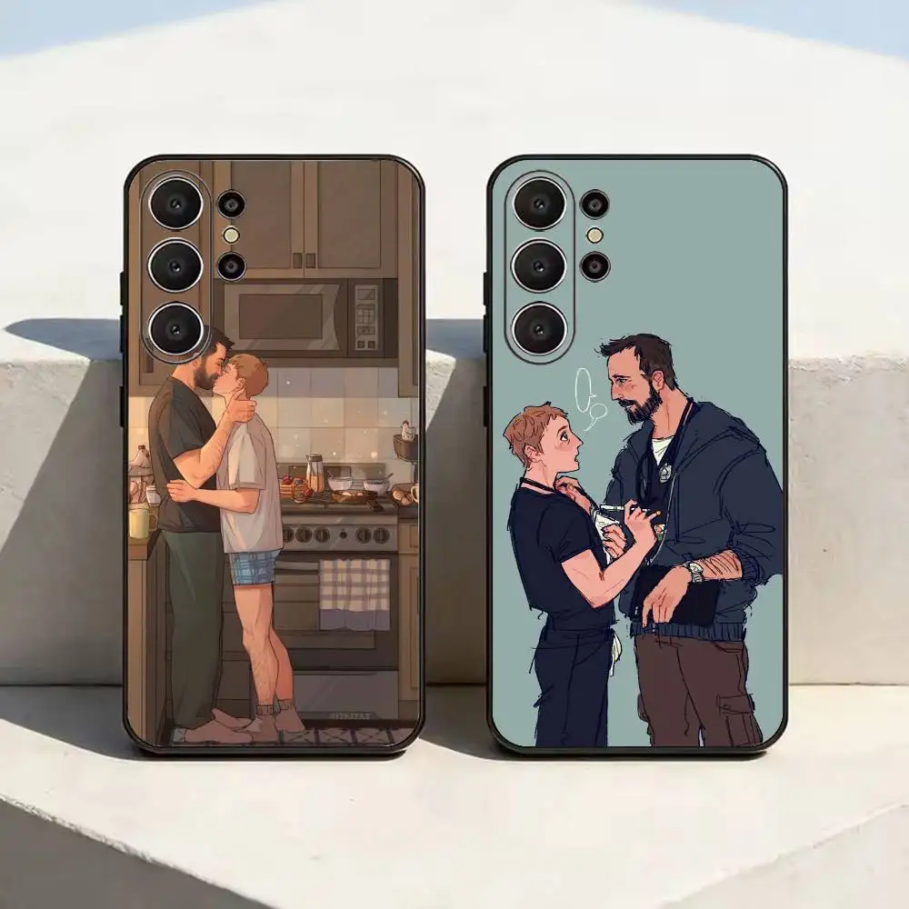 Robby X Whitaker Fanart Phone Case For Samsung S26,S24,S21,S22,Plus S23,S30,Ultra,S20,Fe,Black Soft Silicone