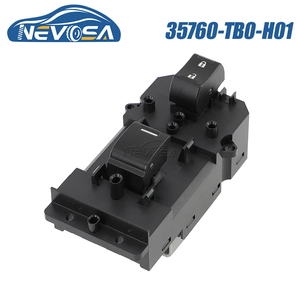 

NEVOSA 35760-TB0-H01 For Honda Accord 2008 2009 2010 2011 2012 Front Right Power Window Switch Button 35760TB0H01 35760-TB0-H11