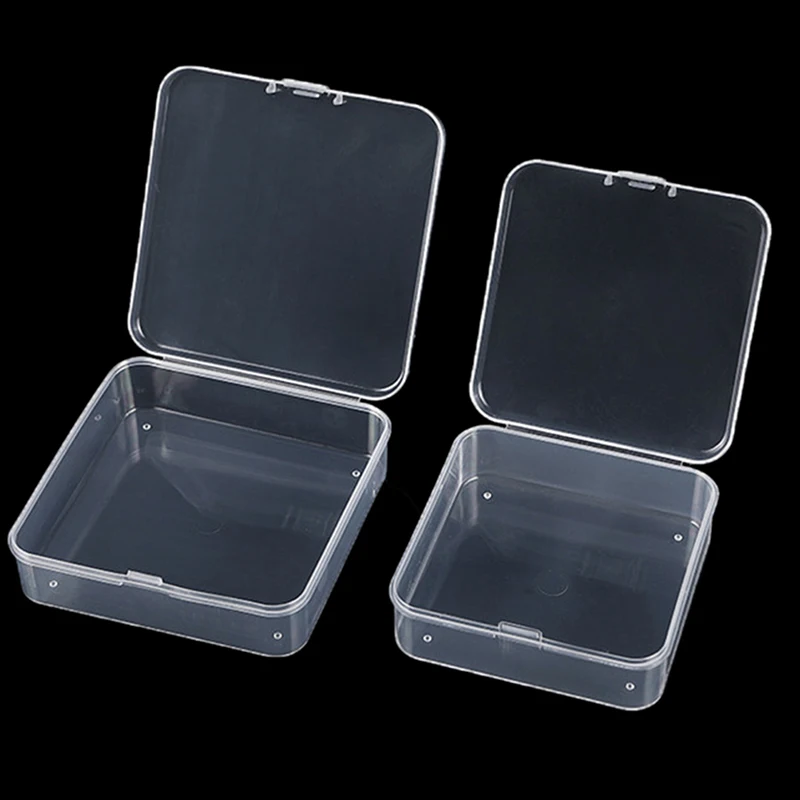 5Pcs Mini Jewelry Storage Box Earrings Ring Necklace Transparent Storage Box Dustproof Organizer Organizadores Box