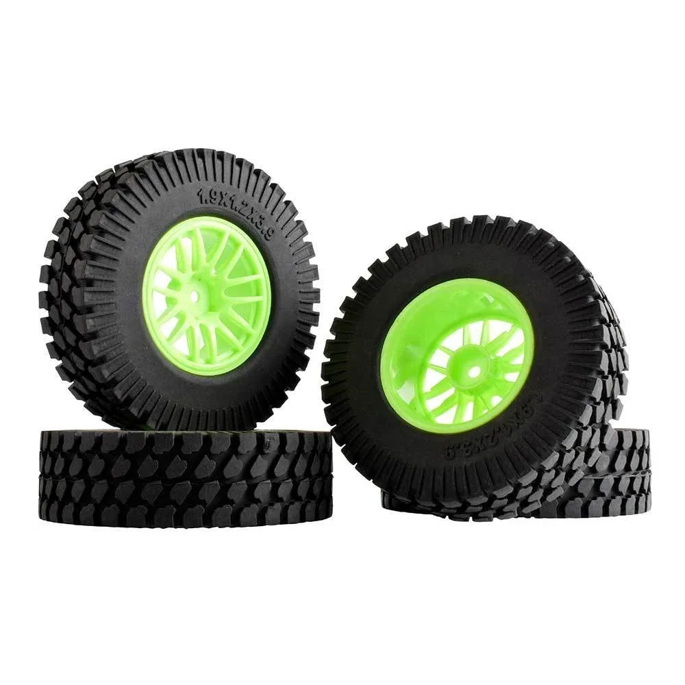 

RC 9062-T133 Plastic Wheel & 1.9inch Rubber 98mm Tires 4P For HSP 1/10 1:10 Climbing Car