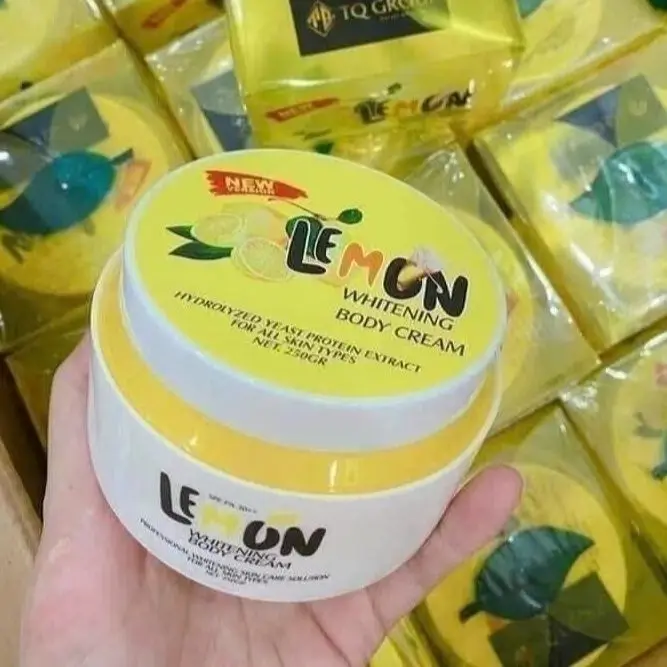 Lemon Rich Body Cream For Uneven Skin Tone Deep Hydration Glow Boost Non Greasy Finish