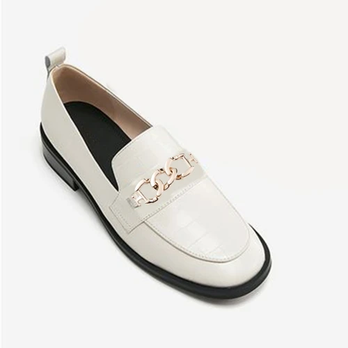 Imagen 2 del producto H3CB Accesorios delanteros calzado Hebilla mocas metal cadena zapatos elegante