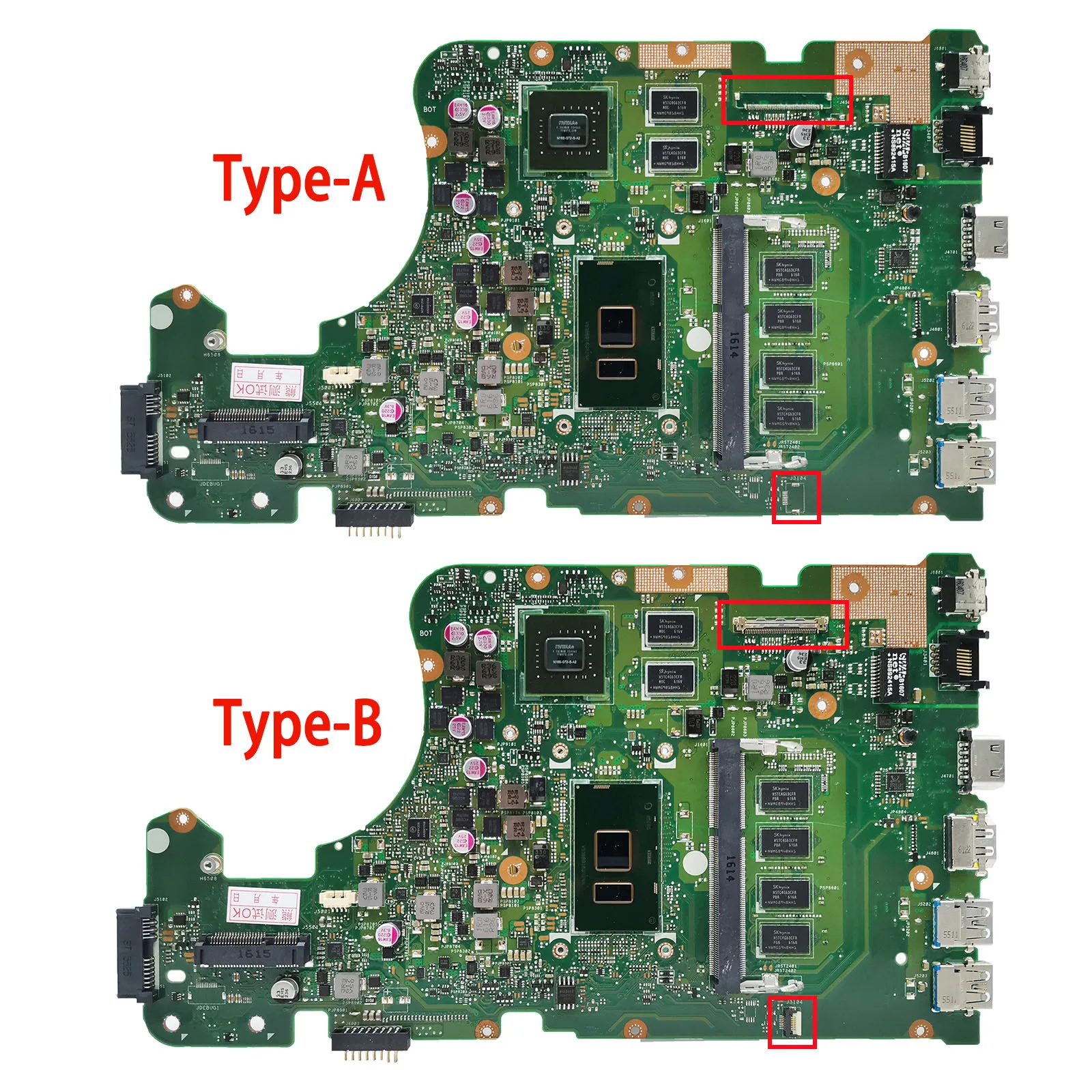 ASUS VivoBook X555U FL5800U A555U F555U K555U X555UJ X555UF X555UQ X555UB 메인보드 I3 I5 I7 CPU 용 X555UJ 노트북 마더보드