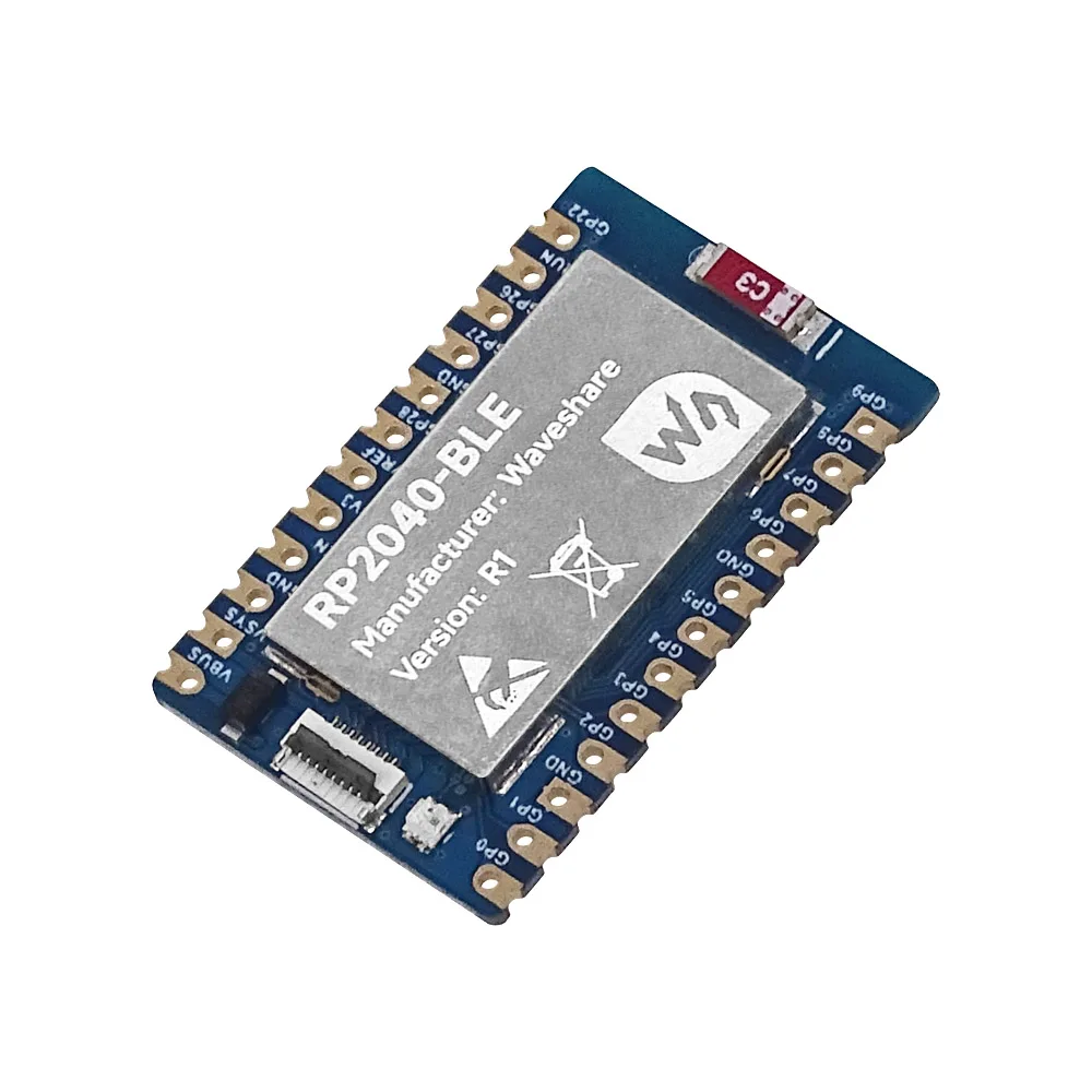 Placa de desarrollo de chip de microcontrolador Raspberry Pi RP2040, BLE, Bluetooth 5,1, interfaz USB de modo dual