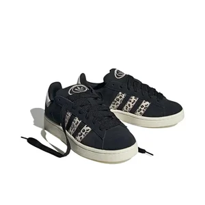 Adidas Original Campus 00S Female Leopard Black Printing Powder Low Top Fashion Resistant to wear German training shoes 12 Main Sales Shoes Adidas Children - №10