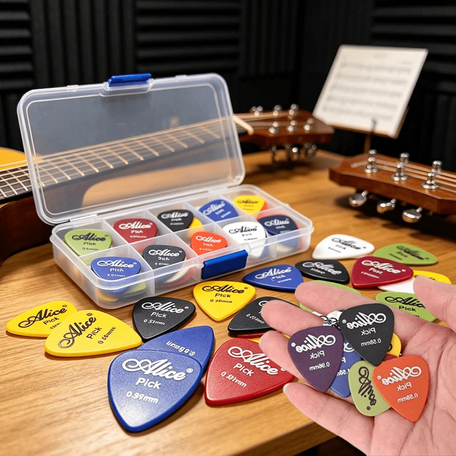 15/30/50pcs Guitar Picks Random Plectrums Multiple Thickness Non-slip for Acoustic Electric Guitar Ukulele Musical XJM