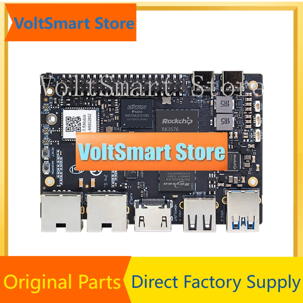 VoltSBanana Pi BPI-M5 Pro Rockchip RK3576 4GB LPDDR4 64GB EMMC ARM Mali G52 MC3 GPU 6 TOPs SBC Development Board
