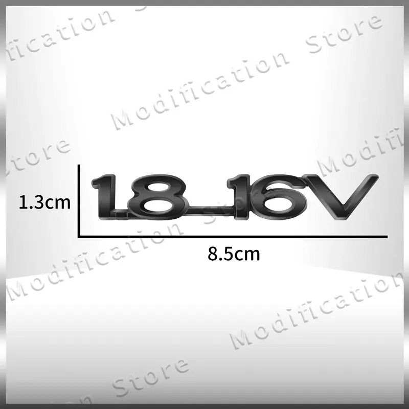 3D Chrome Metal 1.8-16V Emblem Rear Trunk Tailgate Badge Sticker Decor For Opel ZAFIRA ASTRA-1.6 Optima Corsa Vectra Insignia