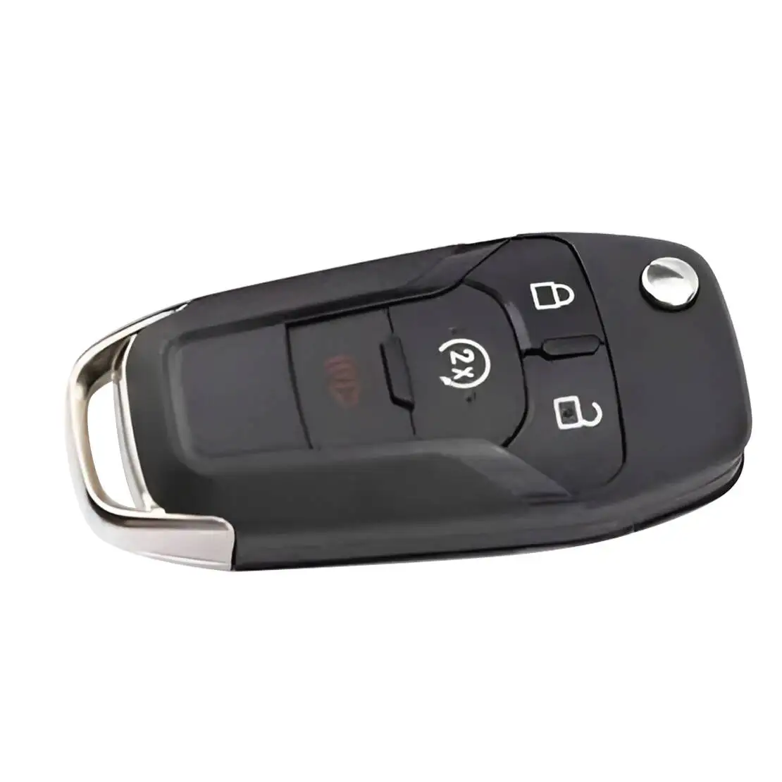 Car 4 Buttons Remote Key Fob Shell Case With Blade Fit for Ford F150 2015 2016 2017 2018 2019 ABS