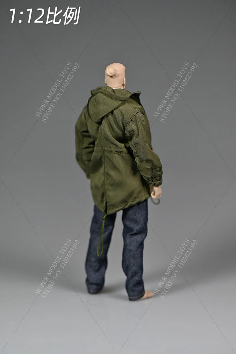 In Stock 1/12 Scale Soldier Trend Military Version Trench Coat Loose Fitting Work Clothes Fit 6-inch Action Figure Model Toys