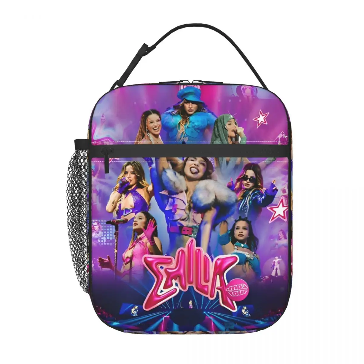 Emilia Mernes Singer Concert Merch Insulated Lunch Bags For Office Food Storage Bag Portable Thermal Cooler Lunch Box