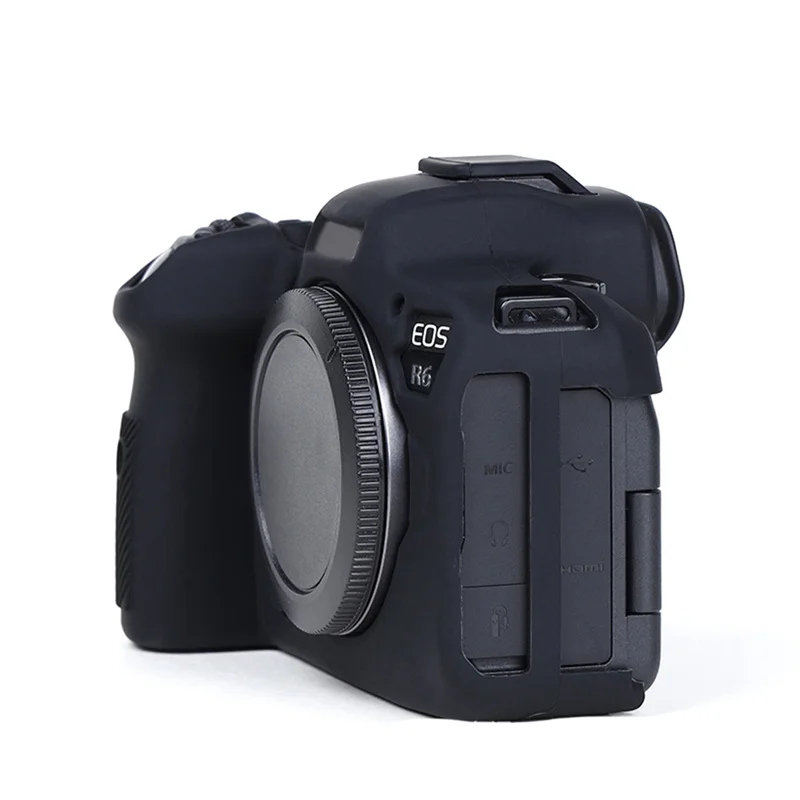 Capa protetora de silicone de desempenho estável para canon eos r6 mark ii ii capa de borracha macia antiderrapante, à prova de poeira e à prova de arranhões com