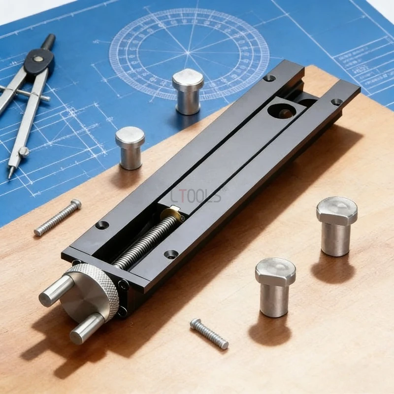 Workbench Handwheel Clamping Vise Tool Aluminium Alloy Workpiece Quick Positioning Clamp Adjustable Table Tail Ratchet Clamp